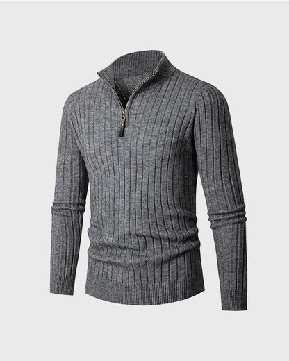 ZERMATT High Collar Half Zip Sweater